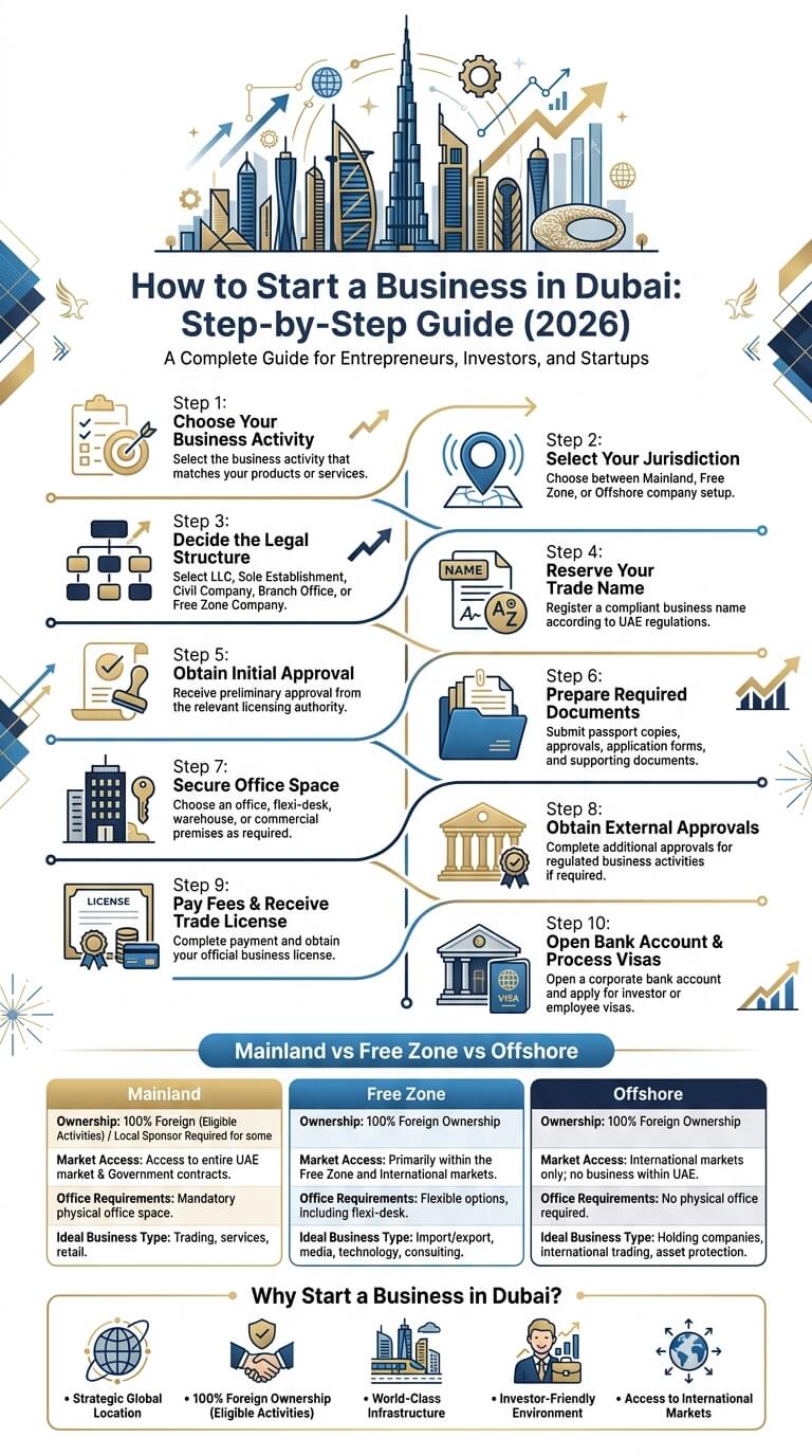 Steps to Start a Business in Dubai